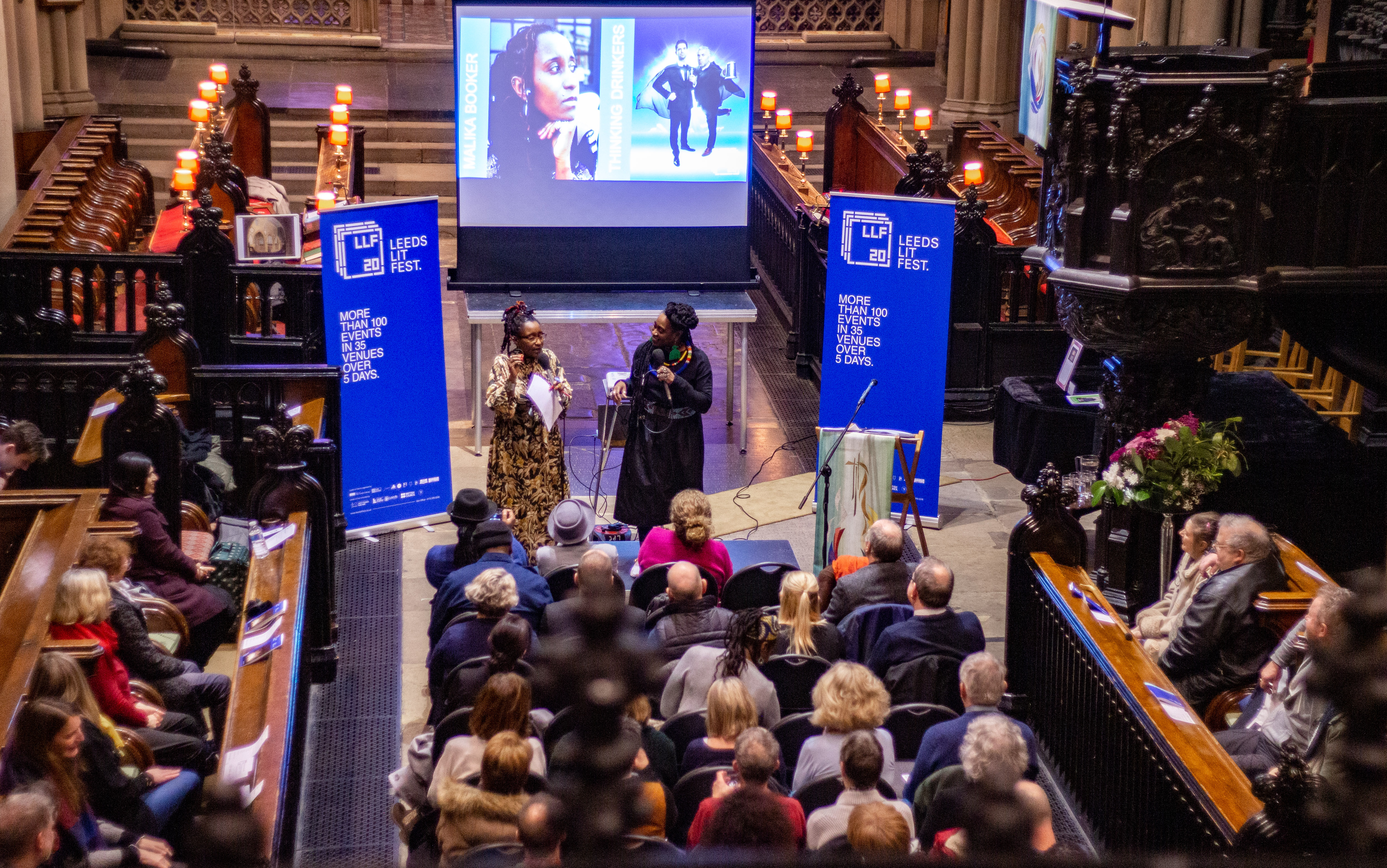 LLF20 Launch with Malika Booker and Khadija Ibrahiim. Photo by Daisy Petley